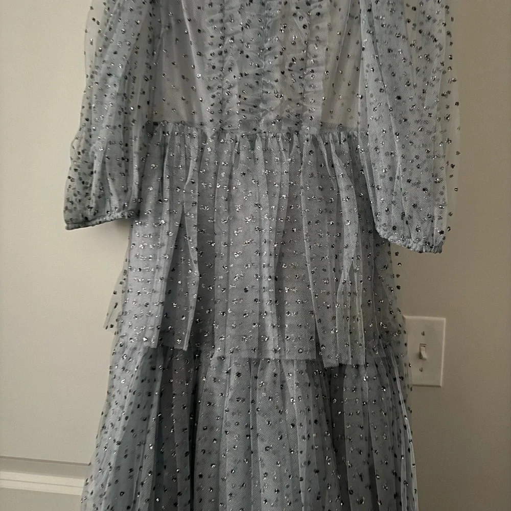 RED Valentino Glitter Polka Dot Tulle Dress - Picture 8 of 10